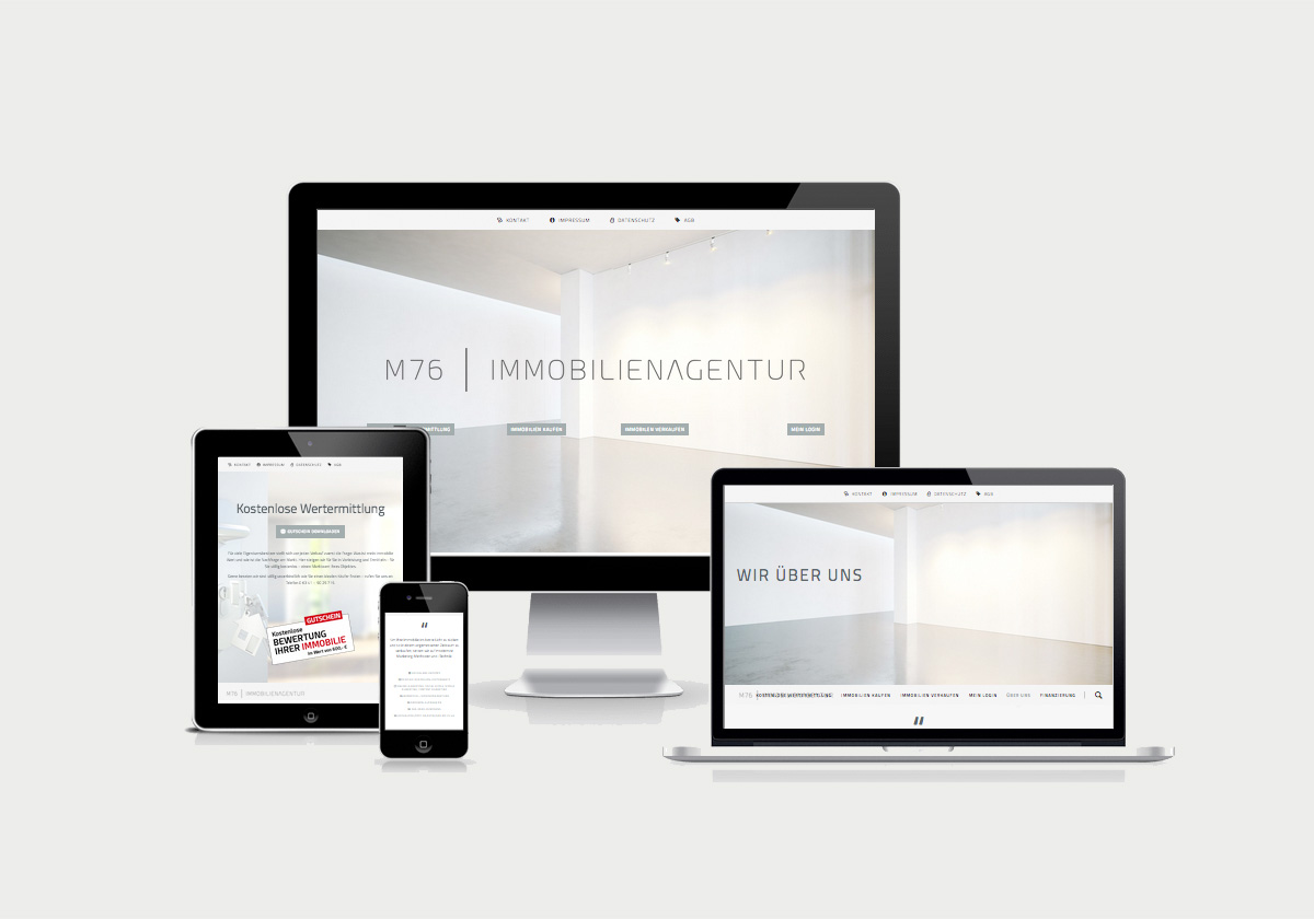 Homepage M76-Immobilienagentur